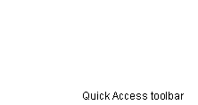 直線圖說文字 3 (無框線): Quick Access toolbar